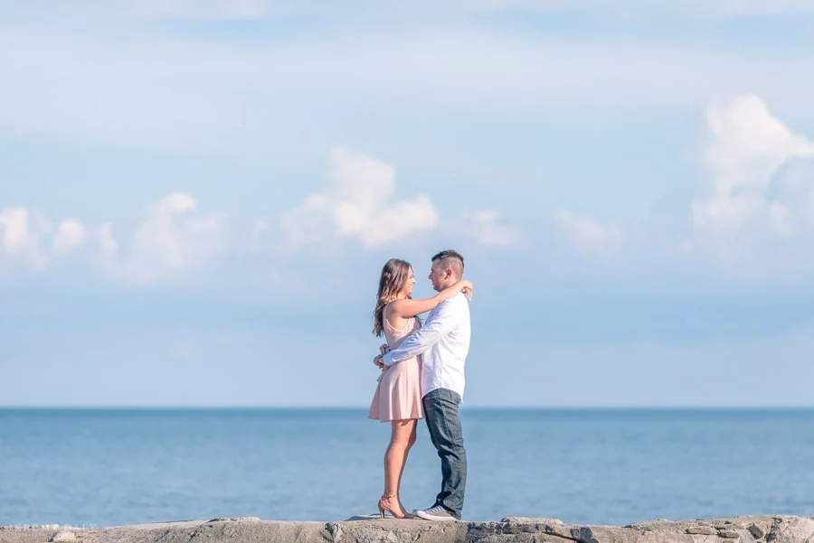 Lakeshore Beach engagement photos in toronto